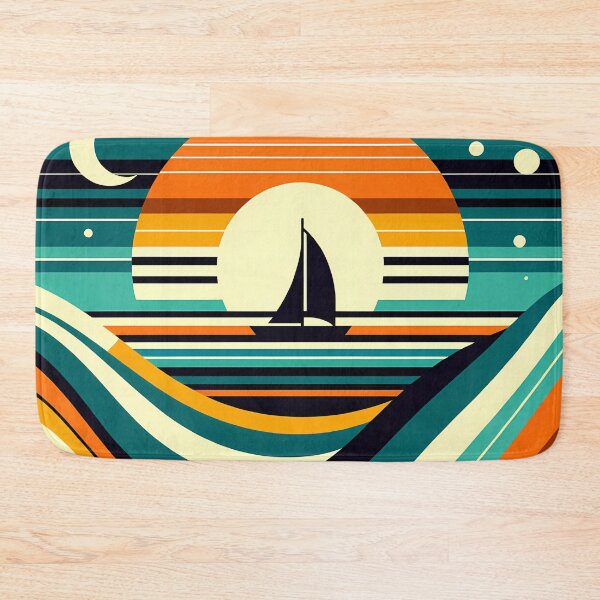 Item preview, Geometric Sunset Sailboat designed and sold by InkSmithery.