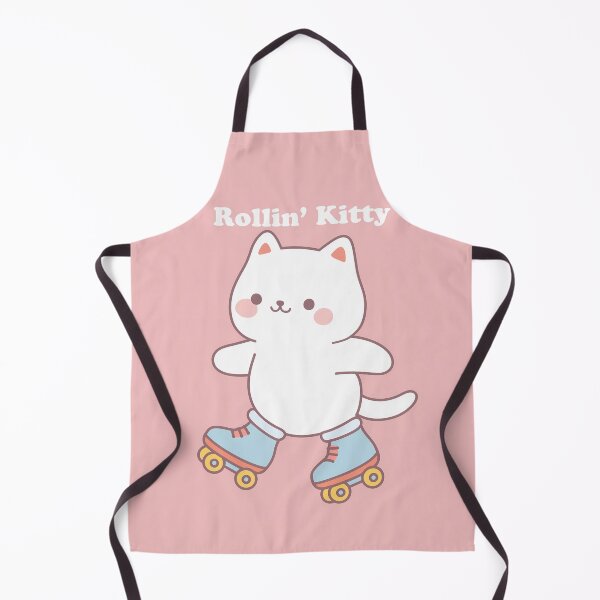 Item preview, Rollin’ Kitty – Cute Roller Skating Cat Illustration designed and sold by BobaBunny76.