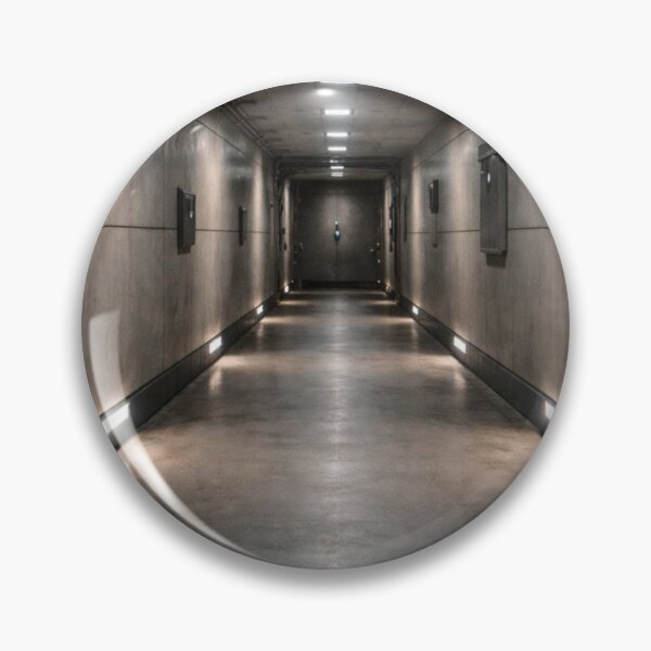 Item preview, Industrial Bunker Corridor Wall Art | Dark Liminal Sci-Fi Hallway Print designed and sold by Element Horizon Studio.