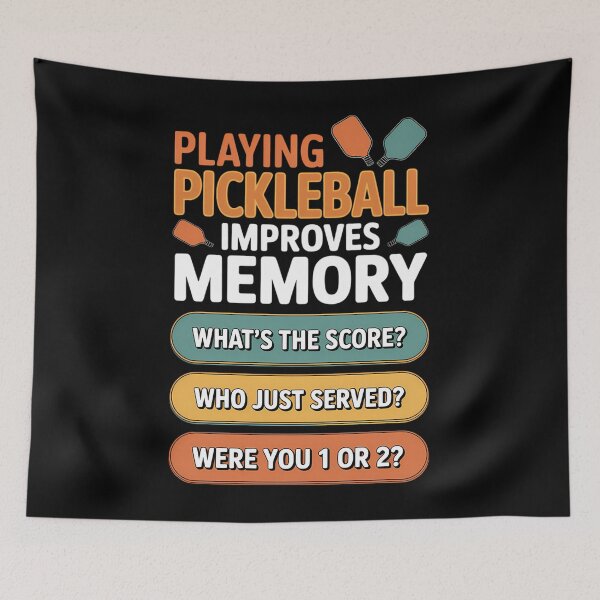 Item preview, Playing Pickleball Improves Memory - Pickleballers designed and sold by HellD3vil-Art.