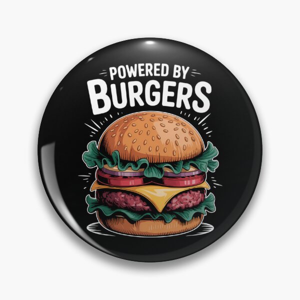 Artikelvorschau, Powered by Burgers, Burger Lover Fast Food Cheeseburger entworfen und verkauft von HellD3vil-Art.