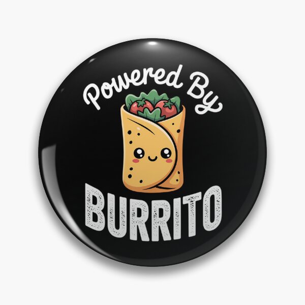 Item preview, Powered By Burrito Food Pun Cute Burrito Lover designed and sold by HellD3vil-Art.