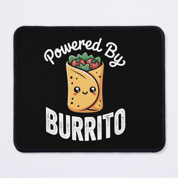 Item preview, Powered By Burrito Food Pun Cute Burrito Lover designed and sold by HellD3vil-Art.