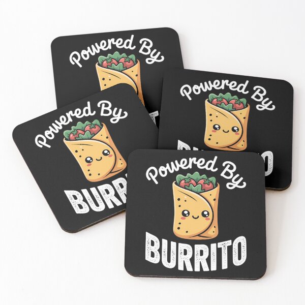 Item preview, Powered By Burrito Food Pun Cute Burrito Lover designed and sold by HellD3vil-Art.