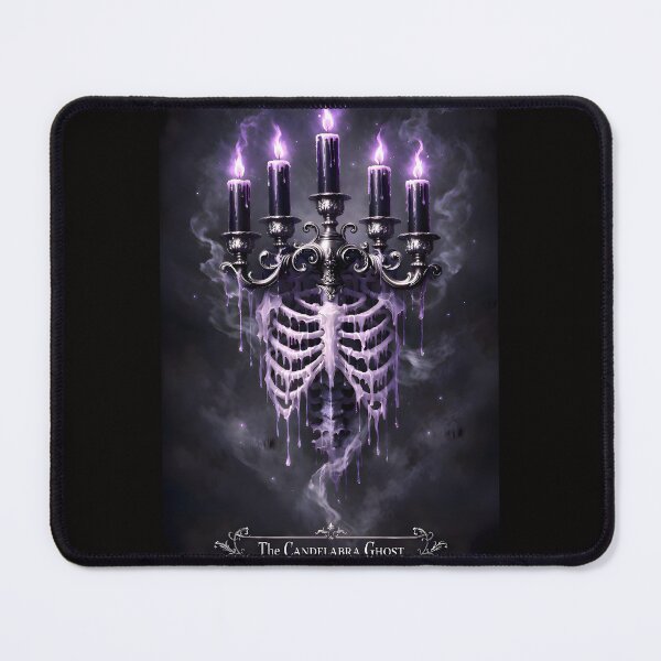 Item preview, The Candelabra Ghost: Spectral Ribcage & Violet Flame Gothic Art designed and sold by Studio77-Gothic.
