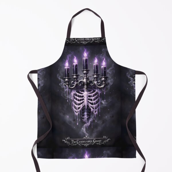 Item preview, The Candelabra Ghost: Spectral Ribcage & Violet Flame Gothic Art designed and sold by Studio77-Gothic.