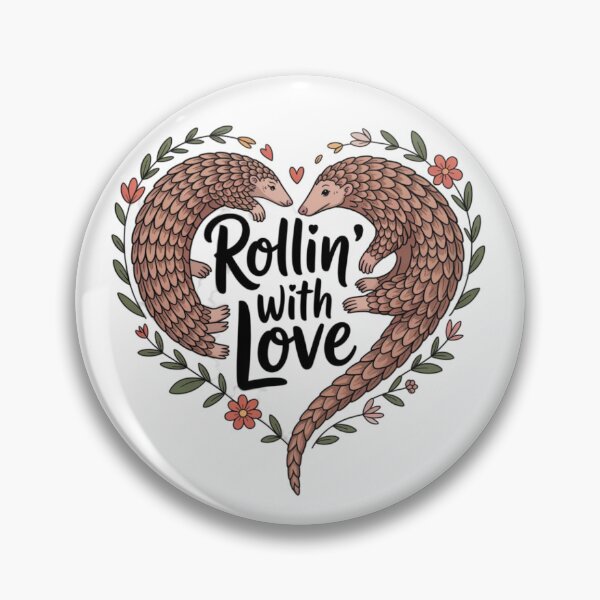 Item preview, Pangolin - Rollin’ With Love designed and sold by 123ks.