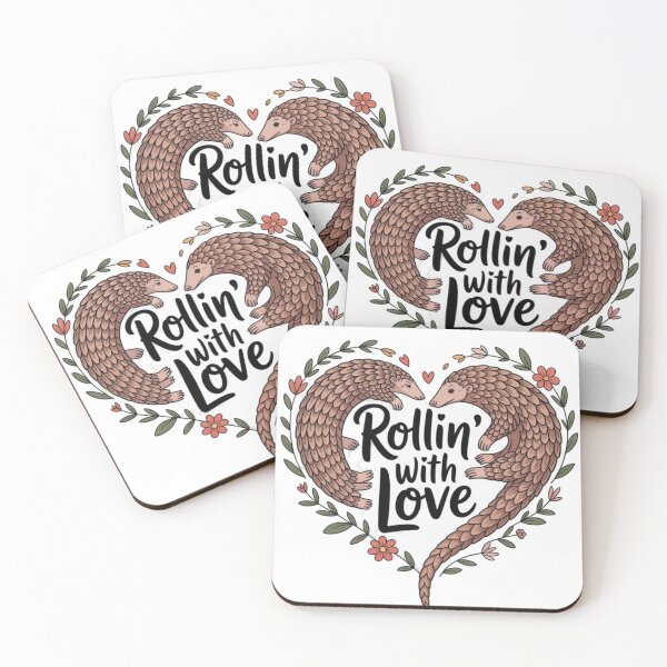 Item preview, Pangolin - Rollin’ With Love designed and sold by 123ks.