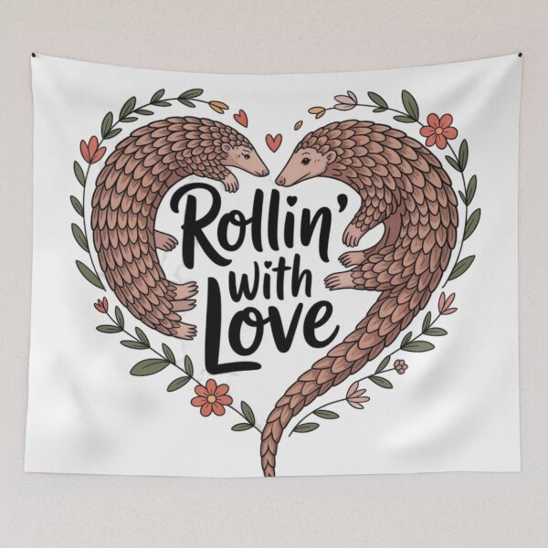 Item preview, Pangolin - Rollin’ With Love designed and sold by 123ks.