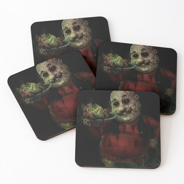Item preview, Scary Samosa Man Horror Art - Dark 2D Creepy Chef Illustration designed and sold by The monster .