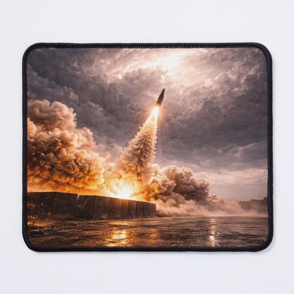 Item preview, Rocket Launch Wall Art | Cinematic Sci-Fi Missile Launch Print designed and sold by Element Horizon Studio.