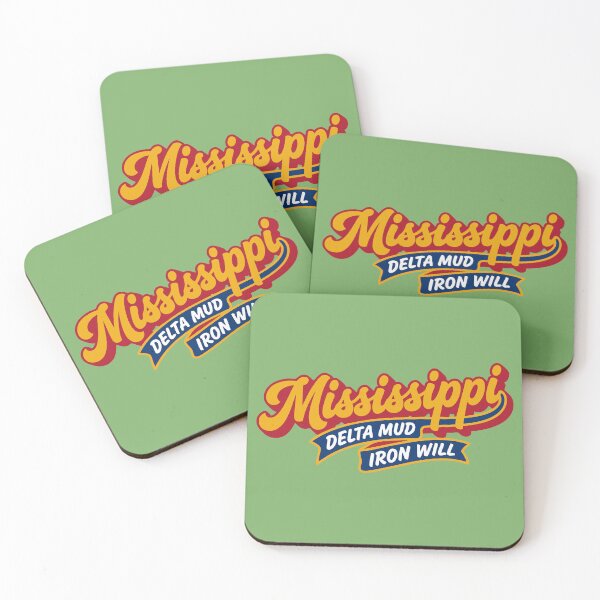 Item preview, Vintage Mississippi Retro Fat Script Delta Mud Iron Will Vector Art designed and sold by Cozy-Old-Pub.