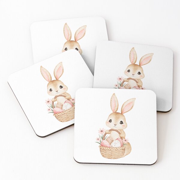 Item preview, Easter bunny holding an Easter basket designed and sold by PeterskyDesign.