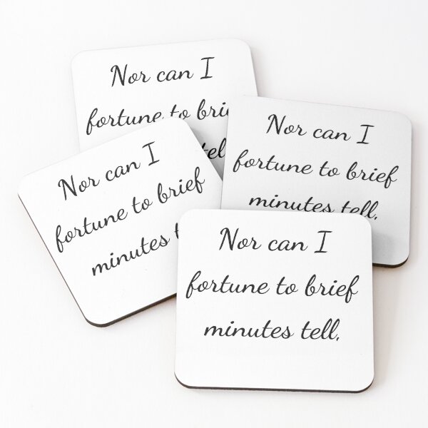 Item preview, "Nor can I fortune to brief minutes tell," - handwriting black designed and sold by ariksworld.