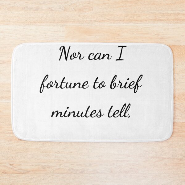 Item preview, "Nor can I fortune to brief minutes tell," - handwriting black designed and sold by ariksworld.