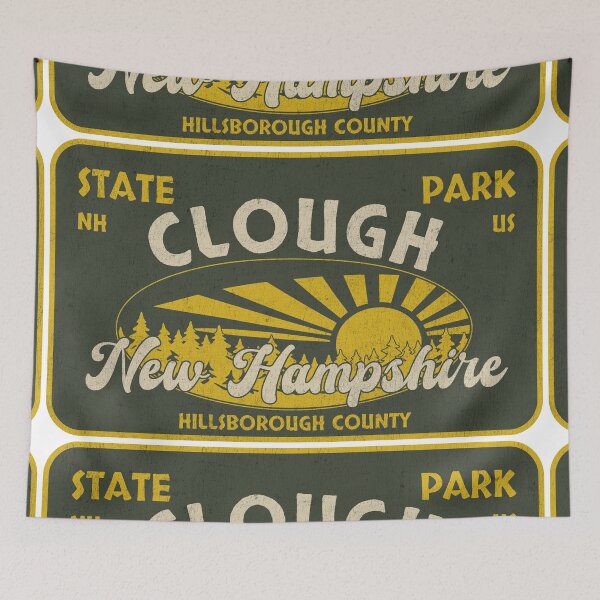 Item preview, Clough State Park, Hillsborough County, New Hampshire, badge design designed and sold by Wanderful-roads.
