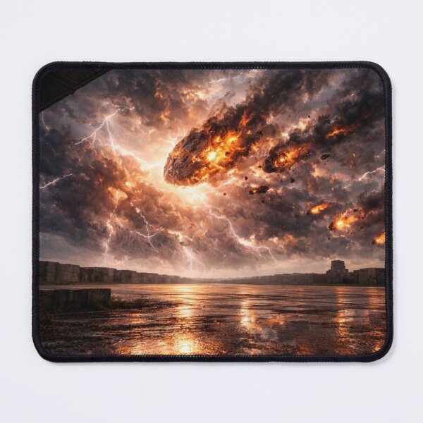 Item preview, Meteor Apocalypse Wall Art | Cinematic Asteroid Impact Sci-Fi Print designed and sold by Element Horizon Studio.