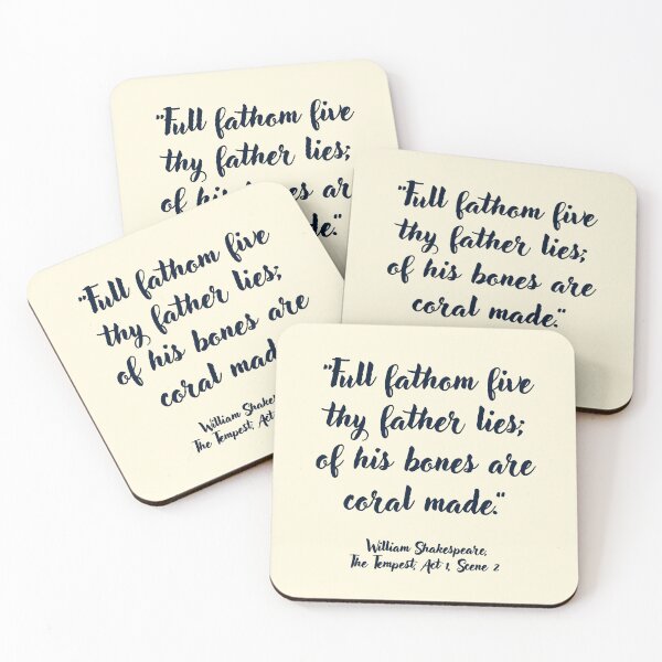 Item preview, Fab Shakespeare Quote from The Tempest designed and sold by CharlottePlaceArt.