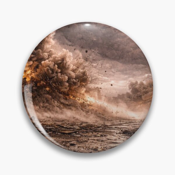 Item preview, Meteor Impact Explosion Wall Art | Apocalyptic Sci-Fi Disaster Print designed and sold by Element Horizon Studio.
