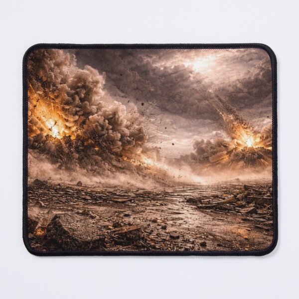 Item preview, Meteor Impact Explosion Wall Art | Apocalyptic Sci-Fi Disaster Print designed and sold by Element Horizon Studio.