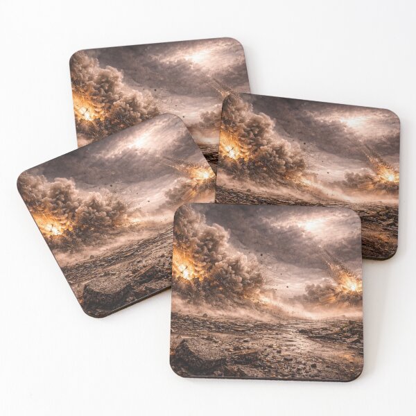 Item preview, Meteor Impact Explosion Wall Art | Apocalyptic Sci-Fi Disaster Print designed and sold by Element Horizon Studio.