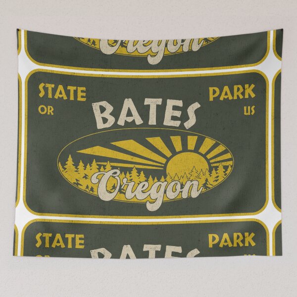 Item preview, Bates State Park, Oregon, badge design designed and sold by Wanderful-roads.