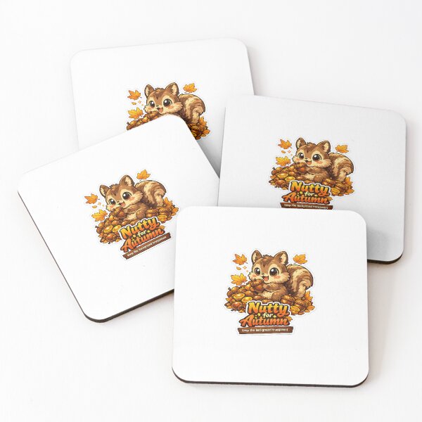 Item preview, Nutty for Autumn  Cute Chibi Squirrel Hoarding Acorns | Cozy Fall Aesthetic Design designed and sold by SparkVault.