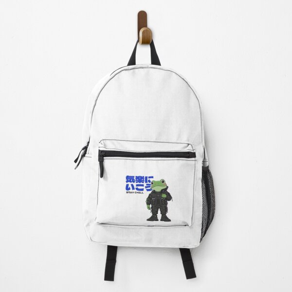 Item preview, Stay Chill Techwear Frog - Japanese Urban Ninja Streetwear designed and sold by The Chill Pond.