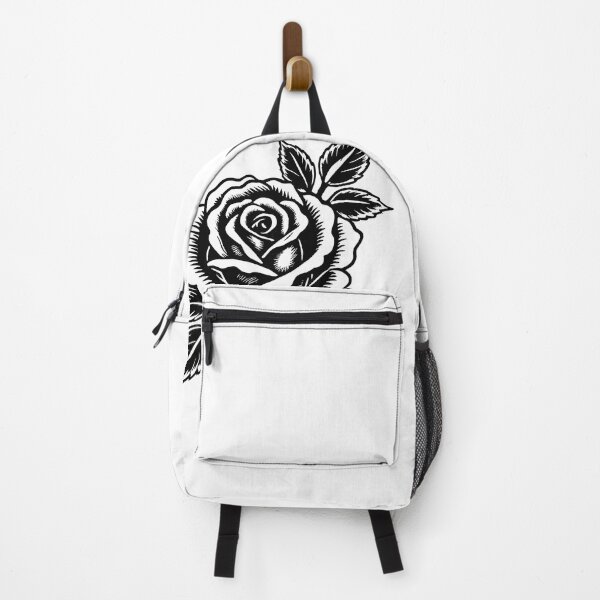 Item preview, Traditional Rose Tattoo Flash – Blackwork Floral Ink Design Sticker & Apparel designed and sold by Juggalo Homies.