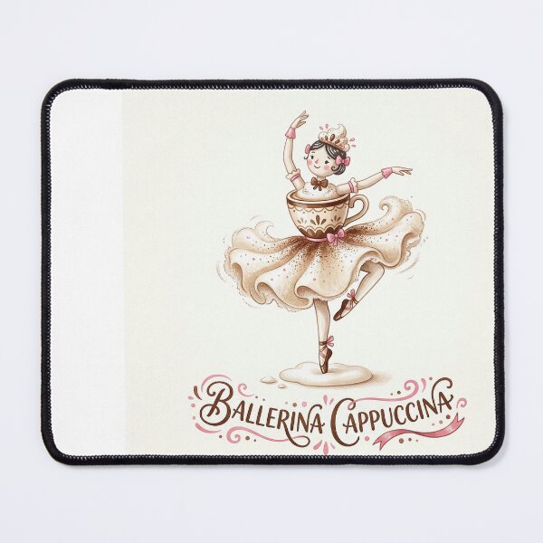 Item preview, Ballerina Cappuccina Whimsical | Italian Brainrot Meme designed and sold by BinAlgoPix.