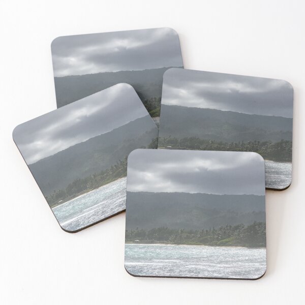 Item preview, Hawaiian Coastal Mountains - Clearing Storm on Oahu Island North Shore designed and sold by Georgia Mizuleva.
