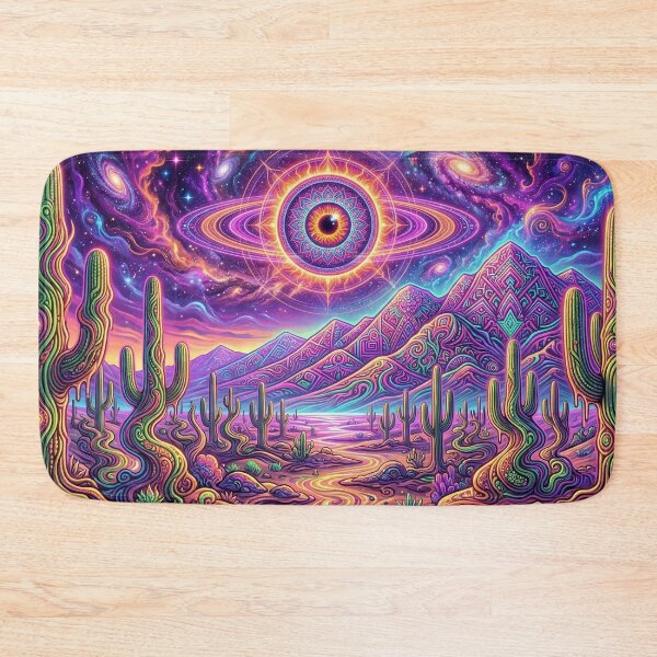 Item preview, Psychedelic Cosmic Eye Desert Landscape designed and sold by ArtisticlyVibes.