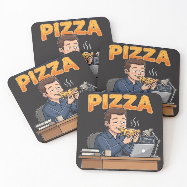 Item preview, Powered by Pizza - Funny Programmer & Gamer at Work designed and sold by JVDesignsShop.