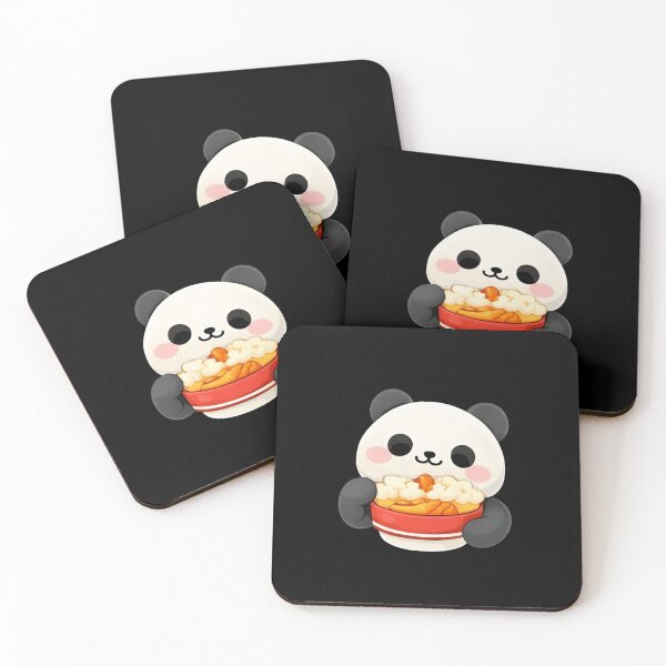 Item preview, Cute Kawaii Panda Eating Ramen Noodles – Adorable Food Lover Sticker designed and sold by Trendora90.