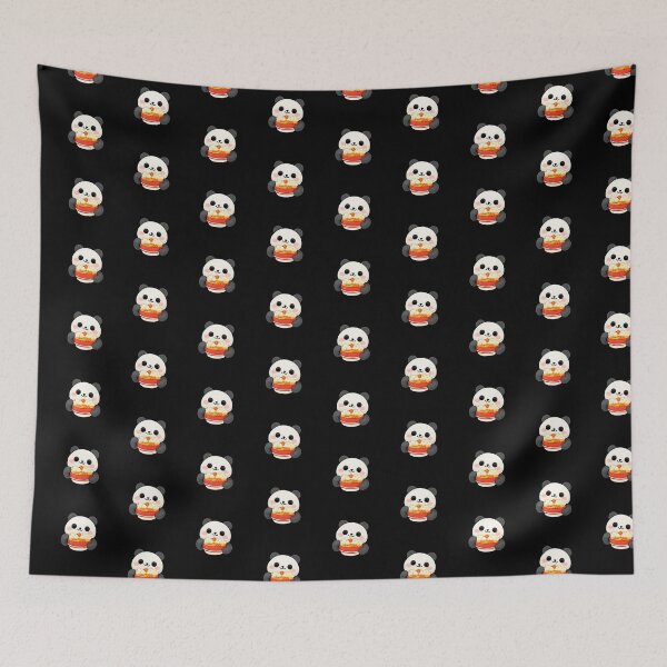 Item preview, Cute Kawaii Panda Eating Ramen Noodles – Adorable Food Lover Sticker designed and sold by Trendora90.