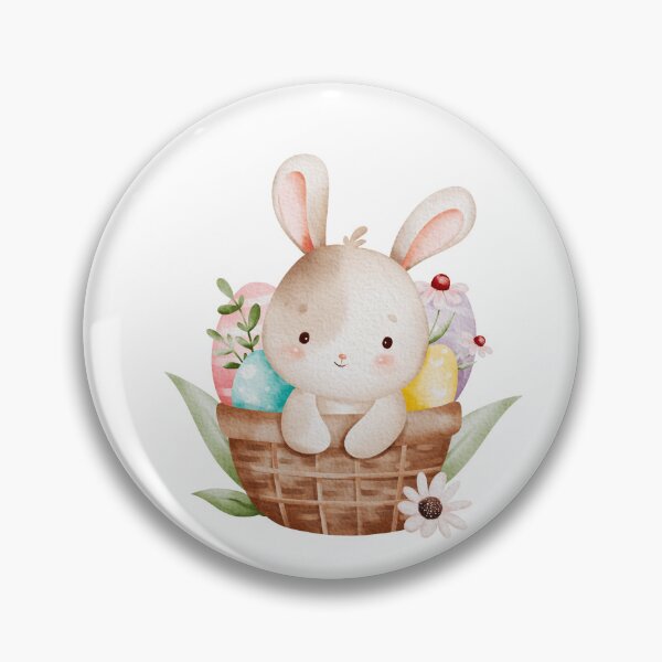 Item preview, Little bunny in an Easter basket designed and sold by PeterskyDesign.