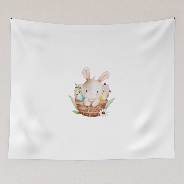 Item preview, Little bunny in an Easter basket designed and sold by PeterskyDesign.