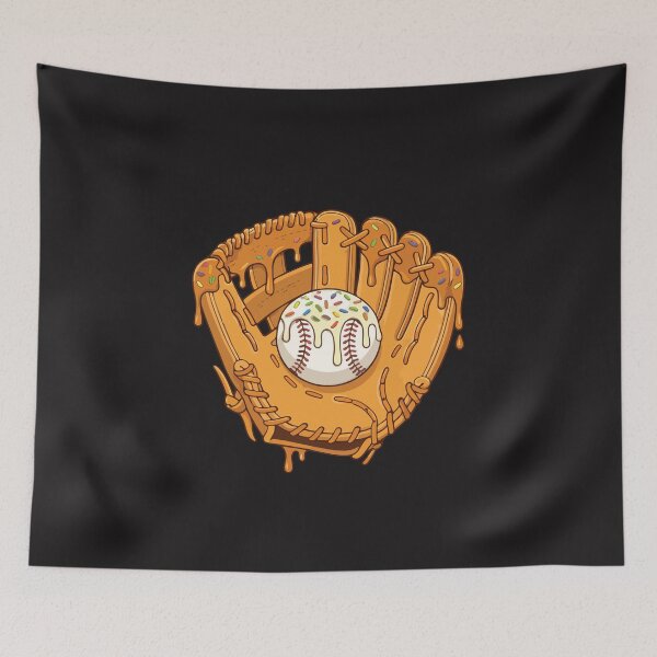 Item preview, Baseball Ice Cream Drip Glove Colorful Sprinkles Funny Sports Design designed and sold by kiralynstration.