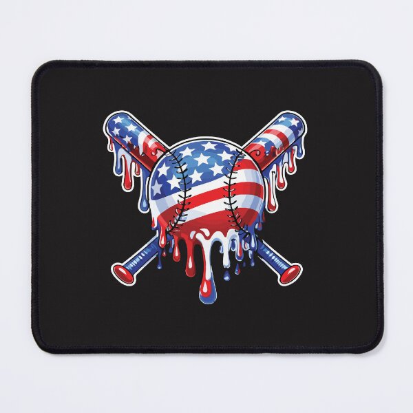 Item preview, Baseball American Flag Drip Funny Patriotic Sports Design designed and sold by kiralynstration.
