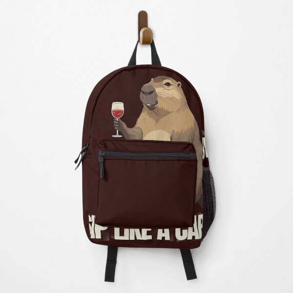 Item preview, Capybara Wine Lover Shirt – Sip Like a Capybara Low Energy Mode Funny Relaxed Animal Drinking Meme Tee designed and sold by HOUSE OF TIST.