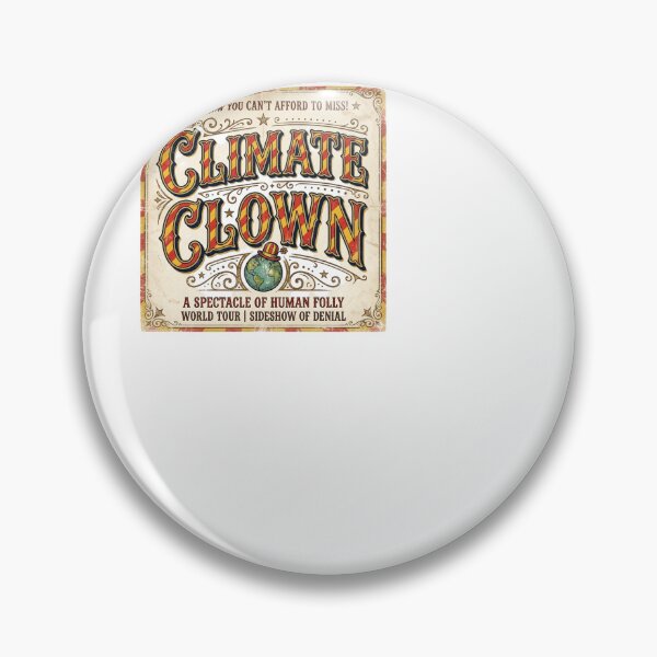 Item preview, Climate Clown Circus Poster | Environmental Satire Art designed and sold by BinAlgoPix.