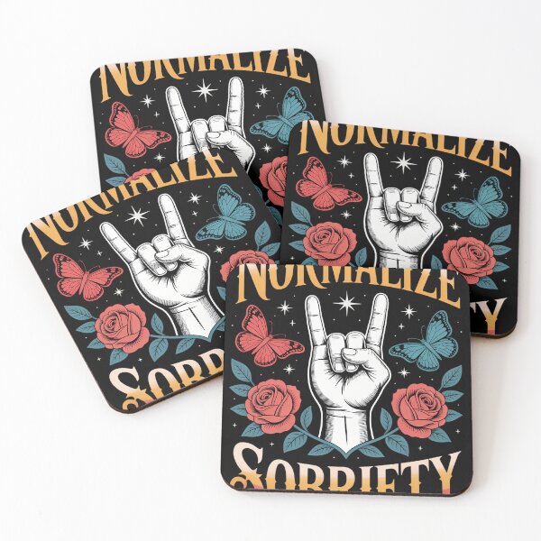 Item preview, Funny Normalize Sobriety Cute Skeleton Hand Recovery designed and sold by bloodhumph.