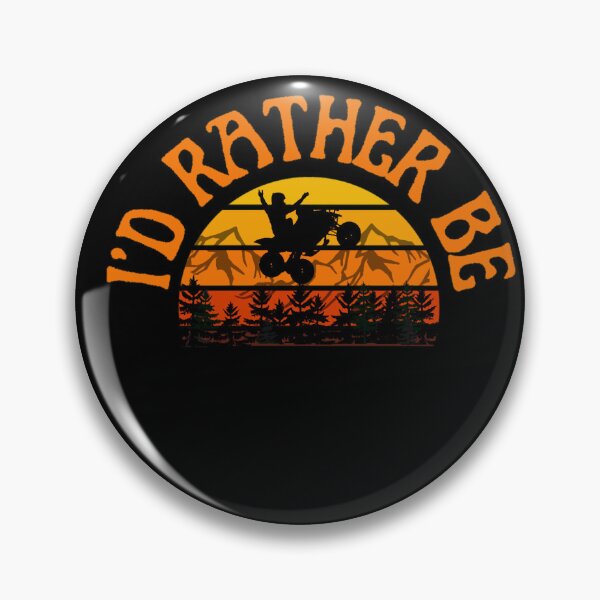Item preview, I’d Rather Be ATV Riding Vintage Sunset designed and sold by FroggyBaBoy.