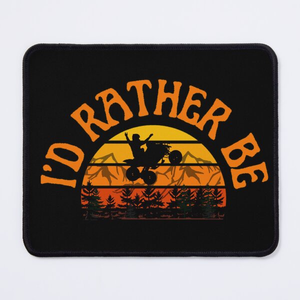 Item preview, I’d Rather Be ATV Riding Vintage Sunset designed and sold by FroggyBaBoy.
