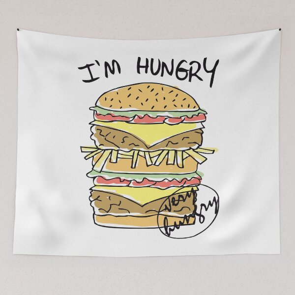 Item preview, Very Hungry Burger Lover – Funny “I’m Hungry Very Hungry” Foodie Graphic Design designed and sold by artworkathome.