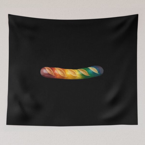 Item preview, Baguette arcoíris Pan colorido del orgullo LGBT designed and sold by VENOM0RIOT.