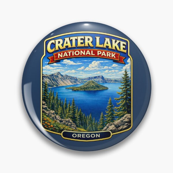 Item preview, Crater Lake National Park, Oregon - Wizard Island Scenic designed and sold by Myra365Art.