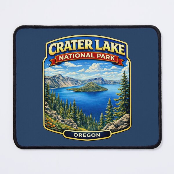 Item preview, Crater Lake National Park, Oregon - Wizard Island Scenic designed and sold by Myra365Art.