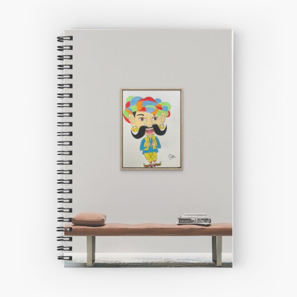 Item preview, Playful Indian Character Art – Multicolor Turban Portrait designed and sold by ShadeAndLead.