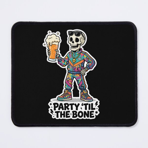 Item preview, Skeleton Party Beer Tracksuit Retro Streetwear Cartoon Design designed and sold by seven things shop.